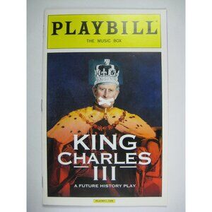 King Charles III Playbill January 2016 Mike Bartlett Tim Pigott-Smith Goulding
